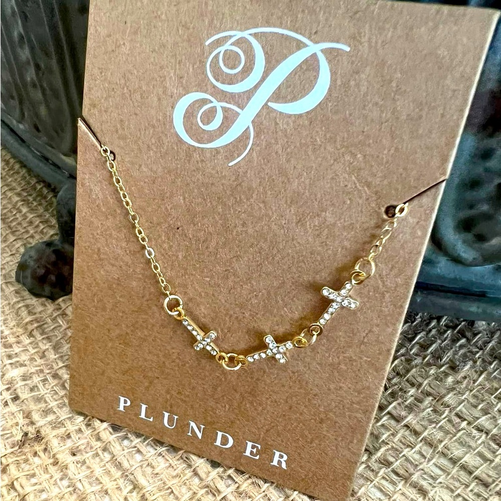 NEW Gold Cross Bracelet - Picture 9 of 9